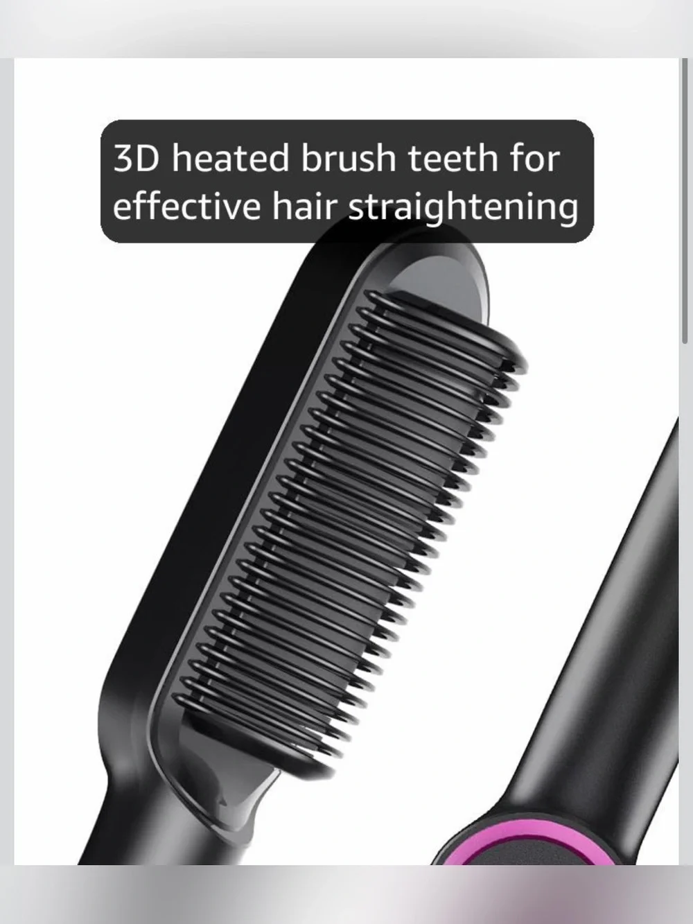 Hair Straightener Brush, TYMO Ring Hair Straightener Comb Straightening Brush
